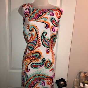 New colorful cocktail dress.
